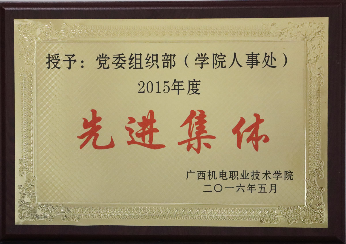 2015年度先进集体